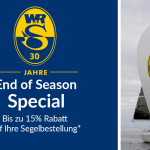 Saisonales Sonderangebot für hochwertige Segel – 10% Rabatt beim Kauf von 1 Segel und 15% Rabatt beim Kauf von 2 oder mehr Segeln bis zum 01. Oktober 2024. Kontaktieren Sie uns für Ihr individuelles Angebot!